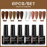 Color Block Series | Glossy Nails 0.24 oz Trendy Candy Foam Gel Semi-Permanent Nail Art Drip LED Nail Salon DIY Nail Art Gel Sea