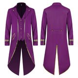 Men's Classic Medieval Vintage Tailcoat Halloween Cosplay Victorian Renaissance Style Steampunk Medieval Jacket Costume