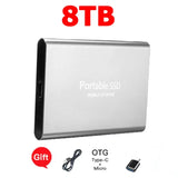 Reliable Slim Storage Device Portable External SSD 1TB 4TB 16TB 128TB High Speed for Notebook Laptop Computer