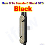 USB Type C Flat Phone Charger Fast Charging Cable C Kick Cable Stand Invisible Support Foldable Holder Charge Bracket For iPhone