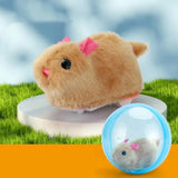 Transparent Cat Chasing Ball Built-in Plush Animal Plastic Interactive Cat Toy Realistic Rabbit Hamster Chasing Ball