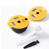 60/180200/220ML Reusable Coffee Capsule Pods for BOSCH-s Machine Tassimo Refillable Filter Pod Silicone Lid Replacement