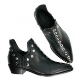 Women's Ankle Boots Autumn New Versatile Pointed Rivet Personalized Short Boots for Women Plus Size43