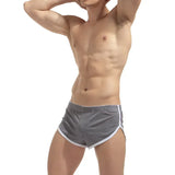 Men's Mesh Side Split Bodybuilding Workout Gym Running Shorts Men Sporstwear Soft Comfortable Breathable Underpants Sleepwear