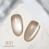 5g/Bottle White Moonlight Nail Cat's Eye Gel Magnetic Satin Gel Polish 9-Colors Soak Off Glitter Phototherapy Manicure Varnish