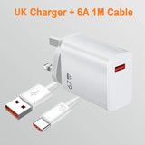 6A USB C Charging Cable with 67W Charger Wall Adapter for iPhone 15 Xiaomi Huawei Android Phones and All Type-C Charging Charger