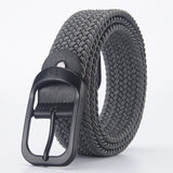 Men's Belt Casual Woven Elastic Belt Outdoor Sports Women's Belt Climbing Work Belt Jeans Suit Pants Men's And Women's Universal