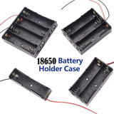 3pcs 18650 Battery Holder with Wire 3.7V,7.4V, 11.1V, 14.8V 18650 Battery Holder Box for Battery storage charging