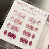 1-12pcs WS Hot Style Non-gray Universal White Cat Eye Gel Nail Polish Super Flash White Glass Bead Nail Art Nail Suppies