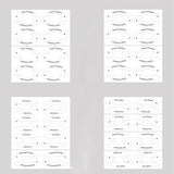 4 Sheets Quick Stencils Eyeliner Eye Makeup Shaping Auxiliary Stickers Eyeshadow Eyebrows Styling Drawing Template Guide Card