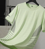 Men Cooling Quick Dry Running T-Shirt Breathable Athletic Top