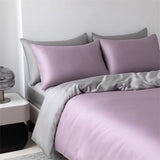 100% Mulberry Silk Bedding Set High End Silk Bed Sheets Set Luxury Smooth Duvet Cover Set Single Double Queen King Size Bedsheet