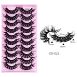 Faux mink eyelashes natural 3d mink lashes makeup volume false eyelashes in bulk cilio H13 E-08