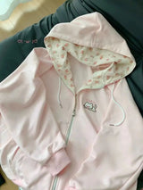 Subculture Japanese Retro Long Sleeve Hoodie Cat Ears Lace Decoration Women Casual Sweatshirt Gothic Y2K Harajuku Autumn Coat