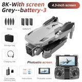 Lenovo Drone With screen RC 8K Professional HD Aerial Photography GPS Laser obstacle avoidance Three-axis gimbal Aircraft