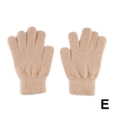 Winter Gloves Mink Velvet Five Finger Gloves Plush Warm Cold-proof Gloves Women Outdoors Cycling Solid Color Mittens