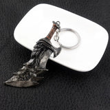 New God of War 5 Ragnarok Keychain Thor's Hammer Mjolnir Key Chain Levitan's Axe Keyring Blades of Exile Chaos Game Accessories