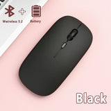 Bluetooth 5.0 Wireless Mouse Ultra Slim Portable Silent Ergonomic for Laptop Tablet PC MacBook Phone Adjustable DPI Ergonomic