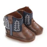 Baby Boys Girls Winter Boots 0-12 Months Western Denim First Walkers Warm Casual Fashion