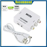 RCA To HDMI Converter with USB Cable 1080P AV To HDMI Adapter AV2HDMI AV/CVSB To HDMI-compatible AV To HDMI Switch HD-MI Adapter