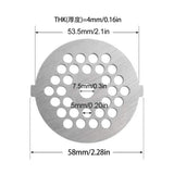 Meat Grinder Pinion Mixer Spare Parts Meat Grinder Knife Stainless Steel Grille for Food Grinder Accessories Kitchen Tool