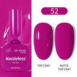 Single-use 15ml gel nail polish, convenient for home or salon manicures, easy to remove.