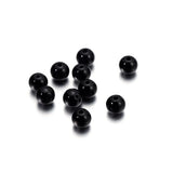 10-1000pcs/lot 3-20mm Straight Holes Acrylic Imitation Pearl Beige Bracelet Round Beads For DIY Craft Jewelry Making Supplies
