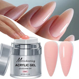 2/3Jars Poly Nail Gel UV LED Cured Builder Nail Gel Set Light Nude Pink Clear Extension Nail Solid Gels For DIY At Home Salon