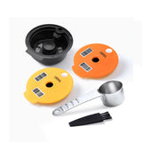 60/180200/220ML Reusable Coffee Capsule Pods for BOSCH-s Machine Tassimo Refillable Filter Pod Silicone Lid Replacement