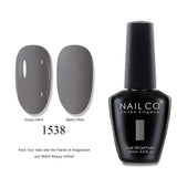 NAILCO 15ml Brown Nails Art Red Color Gel Nail Polish Semi-permanent UV Gel Polish Coffee Manicure Chocolate Hybrid Nail Varnish