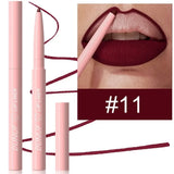 Lip Liner Pencil Long-Lasting Matte Creamy Plumping Lip Stain Waterproof Natural Nude Brown Slim Lip Liner Makeup