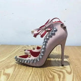 2026 Runway Women Pumps Crystal Metal Decoration High Heels Sandals For Women Luxury Designer Nightclubs Banquets Female Shoes