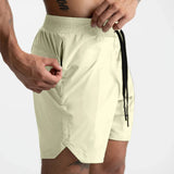 Men Quick Dry Fitness Shorts Breathable Athletic Casual Wear