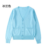 New Sweater Solid Candy Women Knit Top Fashion Female Cardigan Thin Spring Autumn Long Sleeve Adult Jacket Clothes Slim XS-2XL
