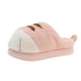 3D Cat Paw Plush Slippers Warm Slip-on House Shoes Anti Slip Flat Thermal Slippers Furry Paw Couple Slippers for Autumn Winter
