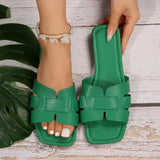 New Women Slippers Fashion Designer Beach Flats Woman Casual Sandals Dress Walking Flip Flops Open Toe Slides Mujer Zapatos