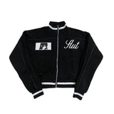 Korean Cartoon Long Sleeved Baseball Jacket for Girls Kawaii Street Jacket Personalized Zipper Cardigan Anime Autumn