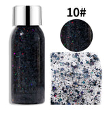 Glitter Eye Shadow Liquid Face Body Sequins Gel Long-Lasting Liquid Face Shimmer Multicolor For Party Music Festival Makeup 30ML