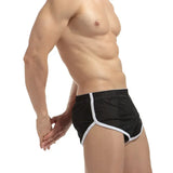 Men's Mesh Side Split Bodybuilding Workout Gym Running Shorts Men Sporstwear Soft Comfortable Breathable Underpants Sleepwear