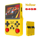 R36S new retro game console 3.5-inch Linux open-source system portable handheld game console with 128GB large memory