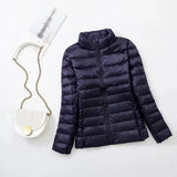 Plus Size down Jacket Female Short Ultra Lightweight Packable Puffer Coats Women Fashion 15 Colors Warm Slim Fit Parkas 7XL