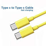 PD 60W USB C to USB Type C Cable Fast Charge Data Cable For Iphone 15 15Pro Huawei Samsung Xiaomi Data Line Black White 1M 2M 3M