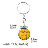 One Piece Luffy Straw Hat Keychain Rotatable Zoro Skull Metal Pendant Role-Playing Decorative Accessories Fan Jewelry Gift