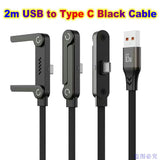 USB Type C Flat Phone Charger Fast Charging Cable C Kick Cable Stand Invisible Support Foldable Holder Charge Bracket For iPhone