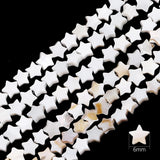 Natural Shell Beads Mother of Pearl Love Star Oval Round Flat Loose Spacer Beads for Jewelry Making DIY Charm Bracelet Necklace