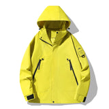 JNLN Women's Men's Waterproof Jacket Climbing Hiking Camping Trekking Windbreaker Unisex Outdoor Windproof Rain Coat Antifouling