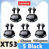 Lenovo XT53 Gaming Headset LED Digital Display Wireless Sport Earbuds HD Call Low Latency Headphones Waterproof GM2 Pro Upgraded