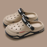 New fashion sandals Men's EVA casual comfortable hole garden shoes outdoor men's beach sandals indoor home unisex slippers