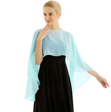 Elegant Chiffon Wedding Wrap for Women Evening Capes Bridal Jacket Accessories