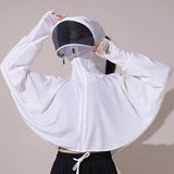 Summer Sun-protective Women's Clothing Breathable Smock Ice Silk Thin UV Protection Ladies Cloak & Cape For Women